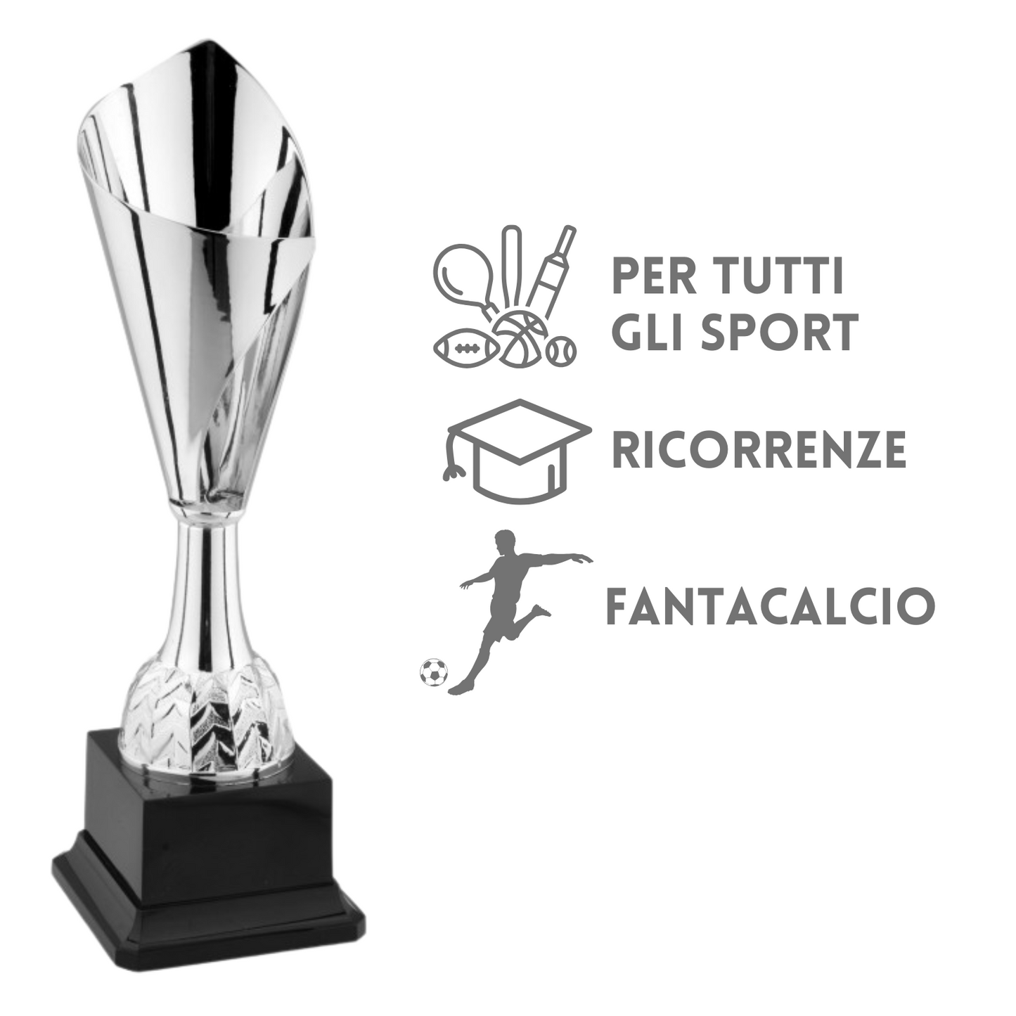 Tris di premiazioni personalizzate 28 - 26 - 25 cm | Cod. 9.079