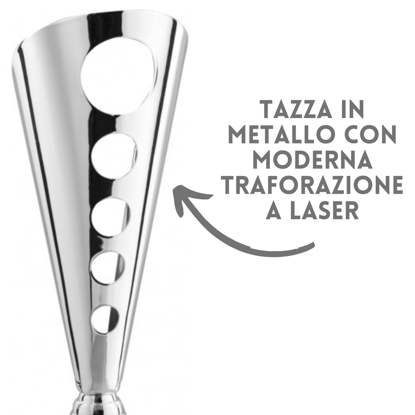 Coppa da 40 cm in metallo e taglio laser | Cod. 6.032