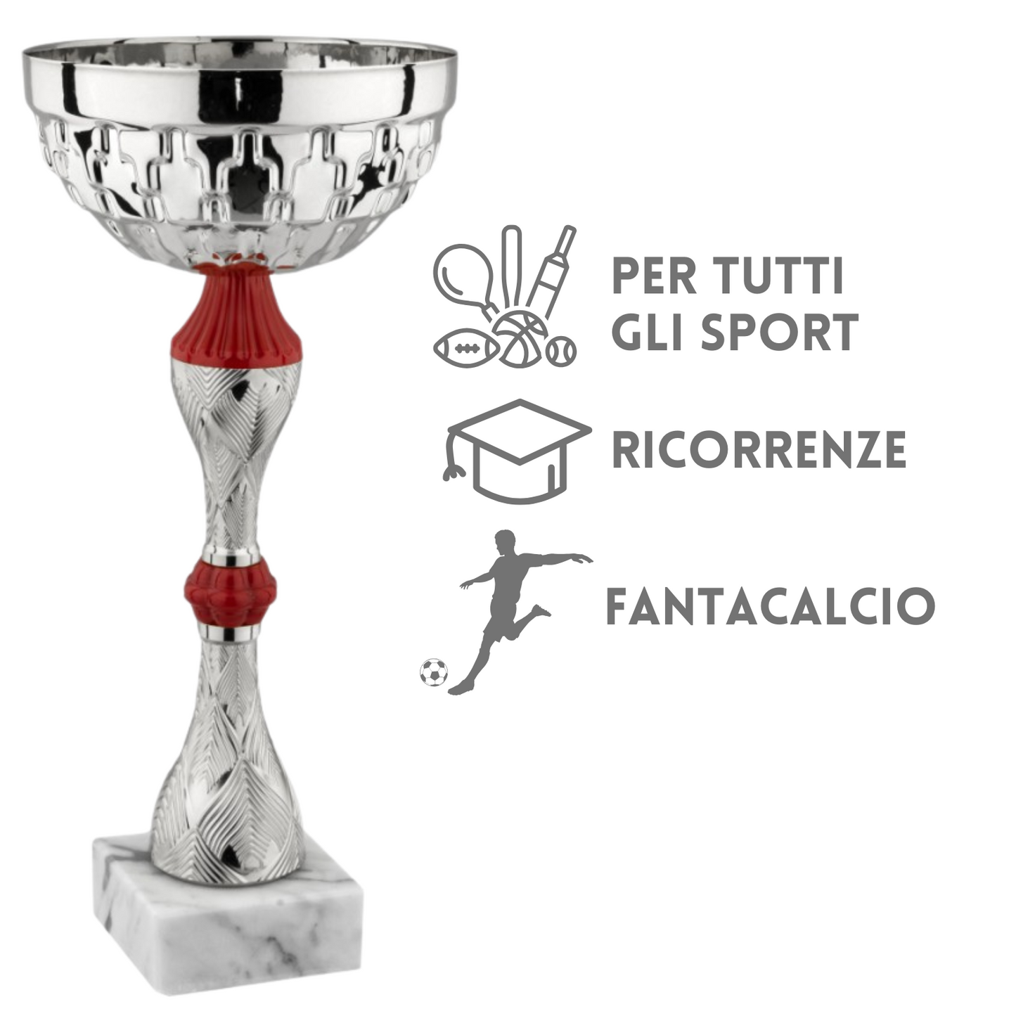 Set completo 7 pezzi premiazioni calcistiche gran risparmio | Cod. Giove
