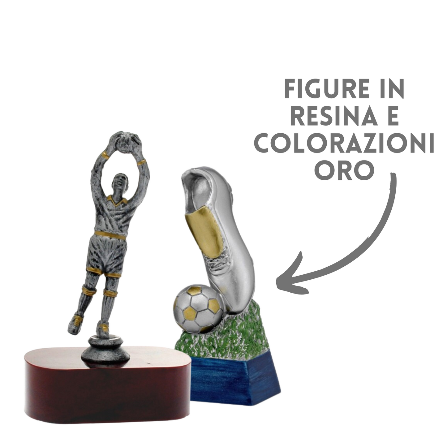 Set completo 5 pezzi premiazioni calcistiche gran risparmio | Cod. eco1