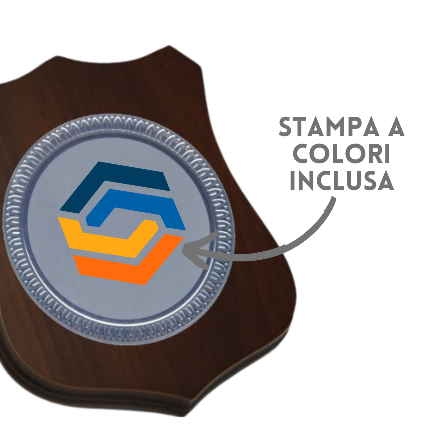 Crest personalizzato in legno 25.619