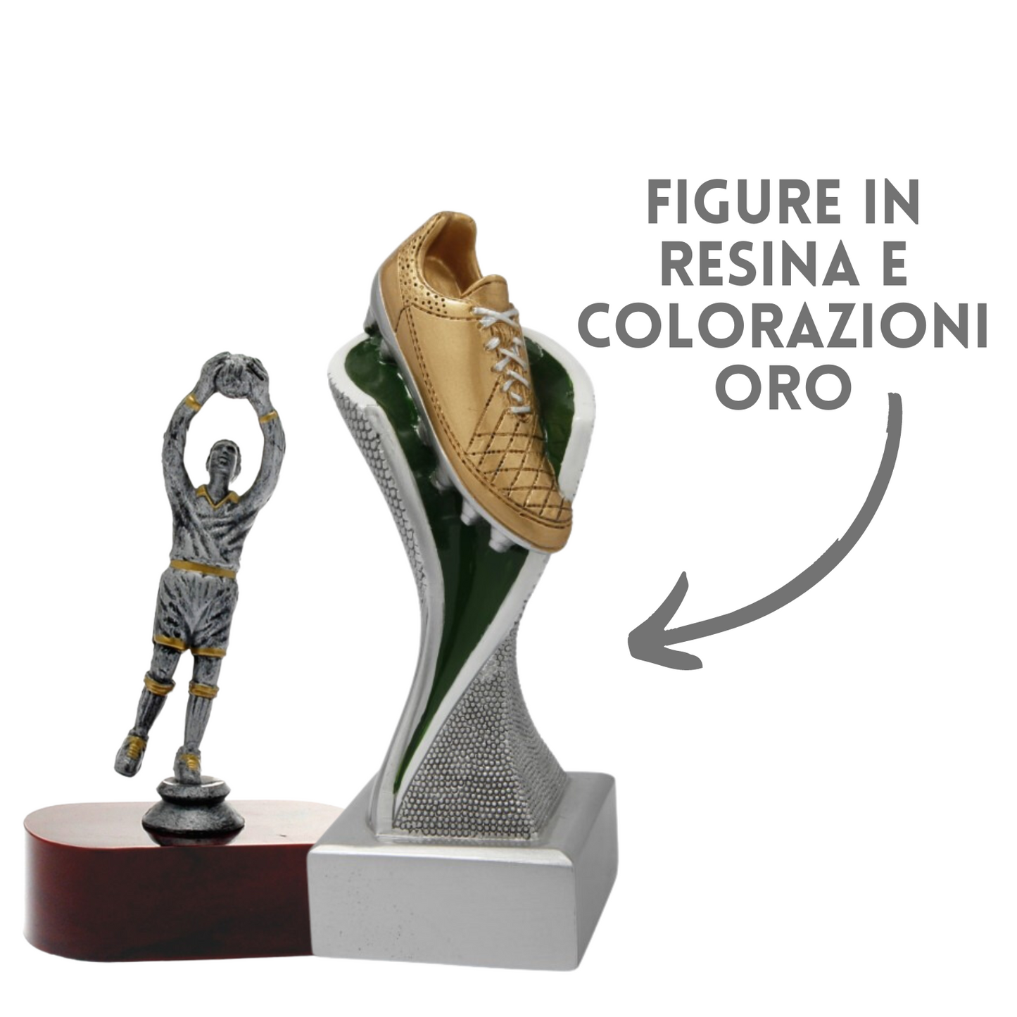 Set completo 5 pezzi premiazioni calcistiche gran risparmio | Cod. Zeus