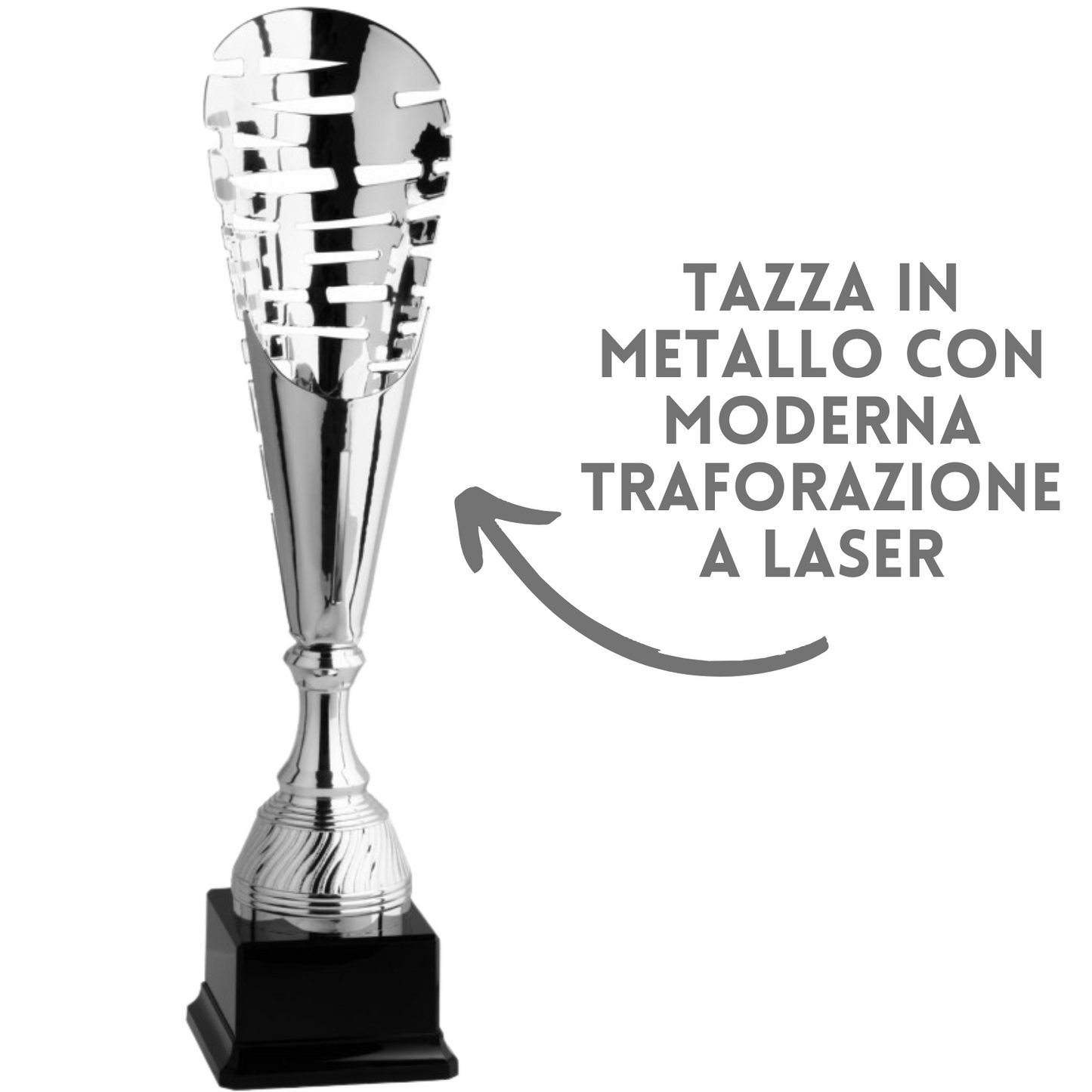 Coppa da 43 cm in metallo e taglio laser | Cod. 6.052
