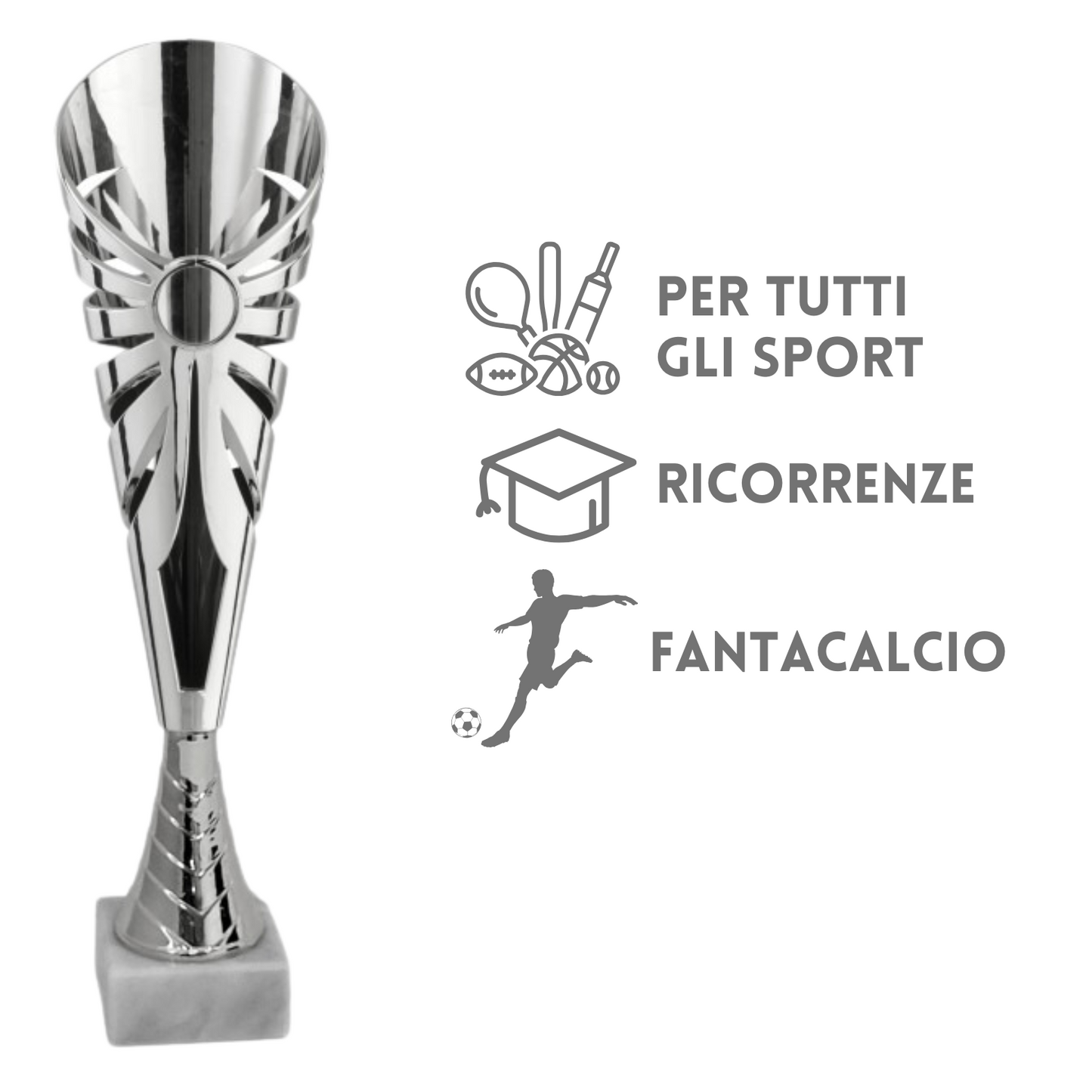 Set completo 6 pezzi premiazioni calcistiche gran risparmio | Cod. Marte 2