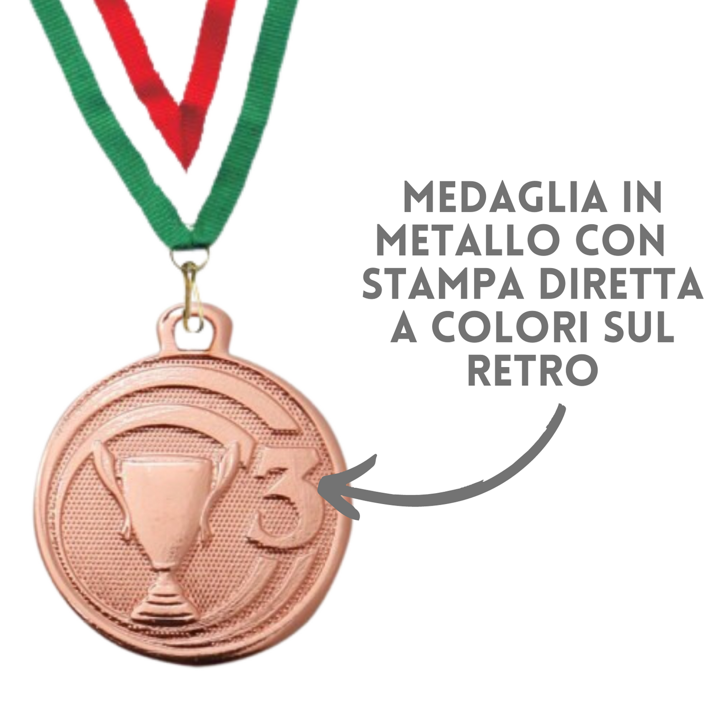 medaglia personalizzata bronzo 45 mm