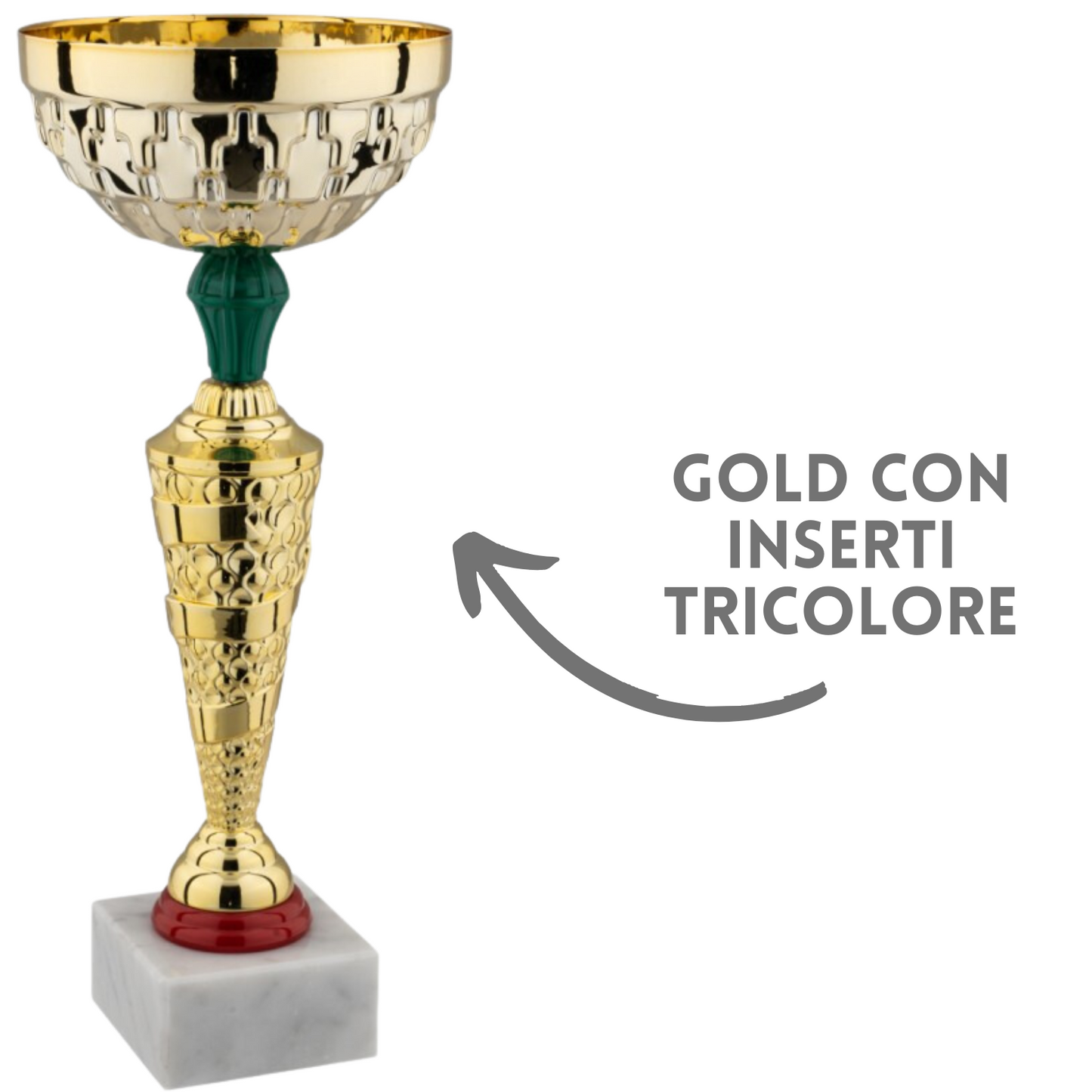 Coppa da 33 cm in metallo colore oro | Cod. 13.183G
