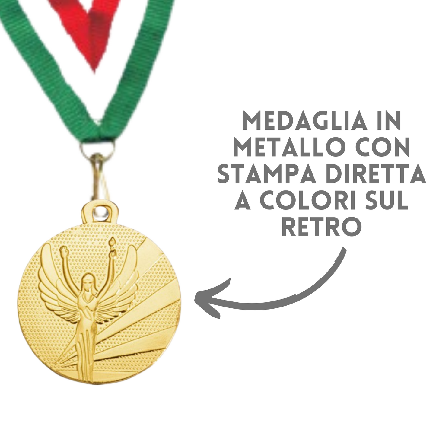 Medaglie personalizzate 50 mm oro Cod 23.009.23GQ