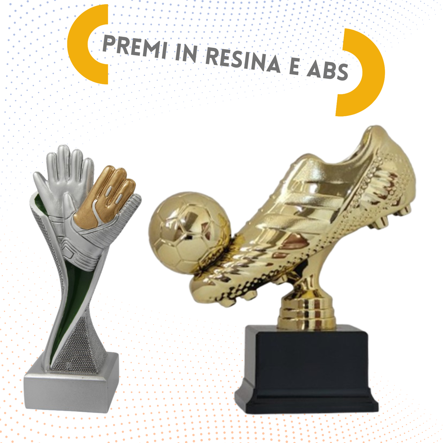 Set completo 5 pezzi premiazioni calcistiche | Cod. Giove