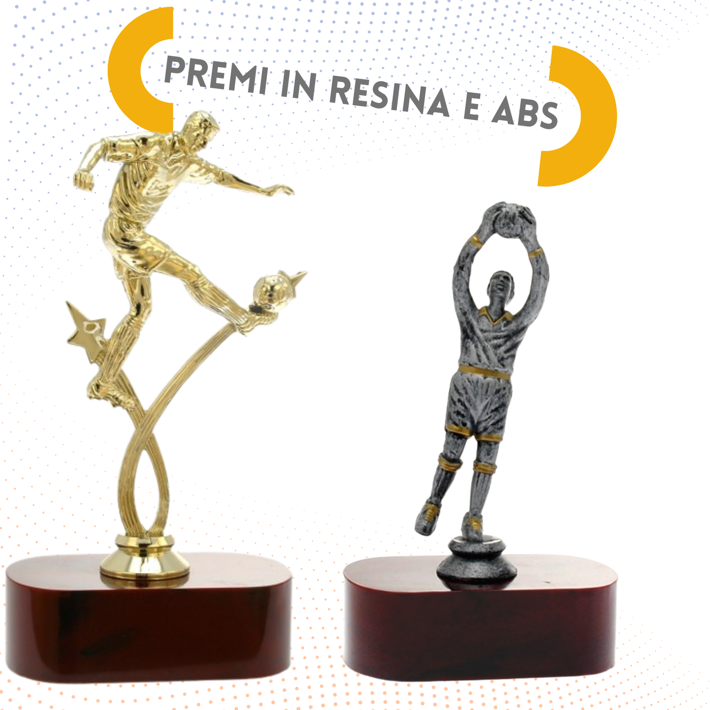 Set completo 6 pezzi premiazioni calcistiche gran risparmio | Cod. Saturno