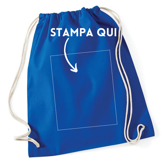 Sacche personalizzate in cotone 30 colorazioni | W110