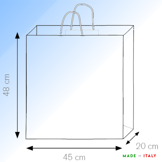Shopper in carta personalizzate 45x48x20 cm | Cod. PG037