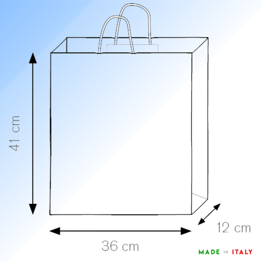 Shopper in carta personalizzate 36x41x12 cm | Cod. PG038