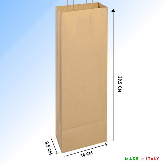Shopper in carta personalizzate per bottiglie 14x8,5x39,5 cm | Cod. PG020