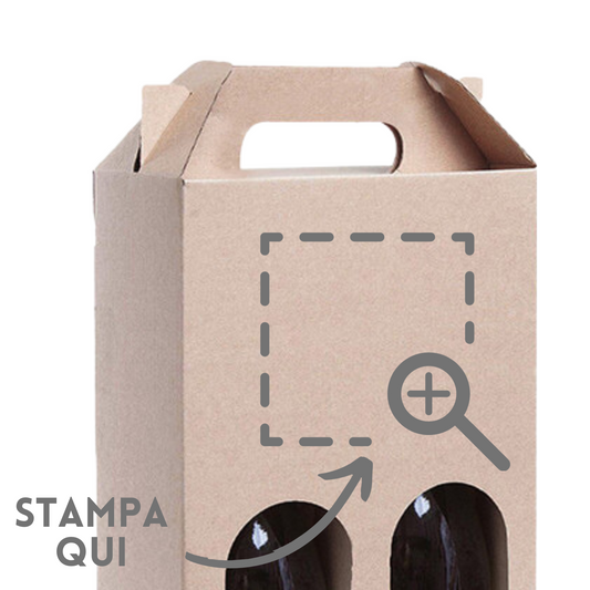 Scatola portabottiglie personalizzata PG081