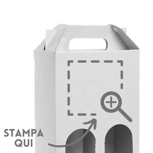 Scatola portabottiglie personalizzata PG080