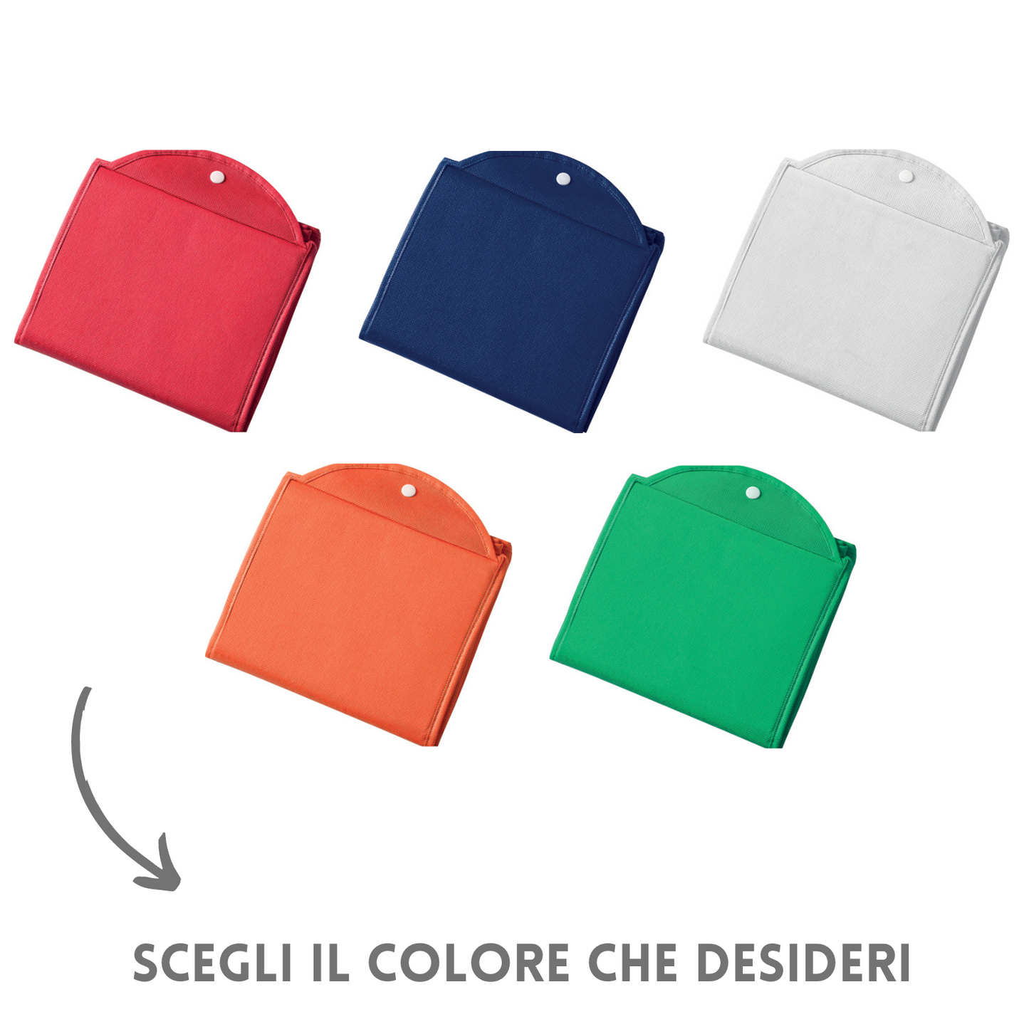 Shopper personalizzata e richiudibile in TNT 38X42 cm | Cod. PG163