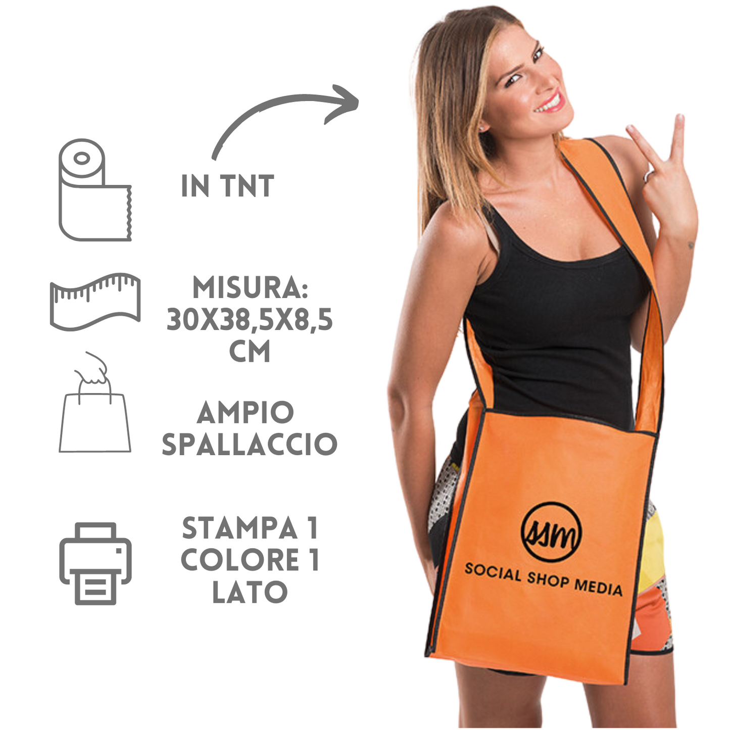 Borse tracolla personalizzate PG165