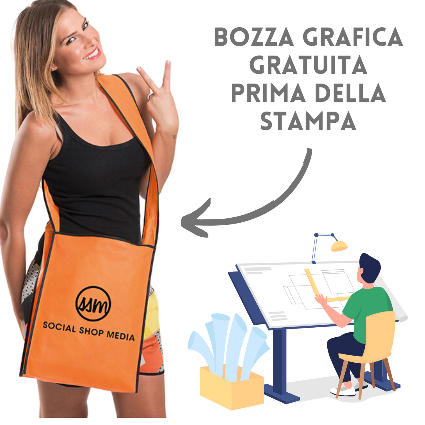 Borse tracolla personalizzate PG165