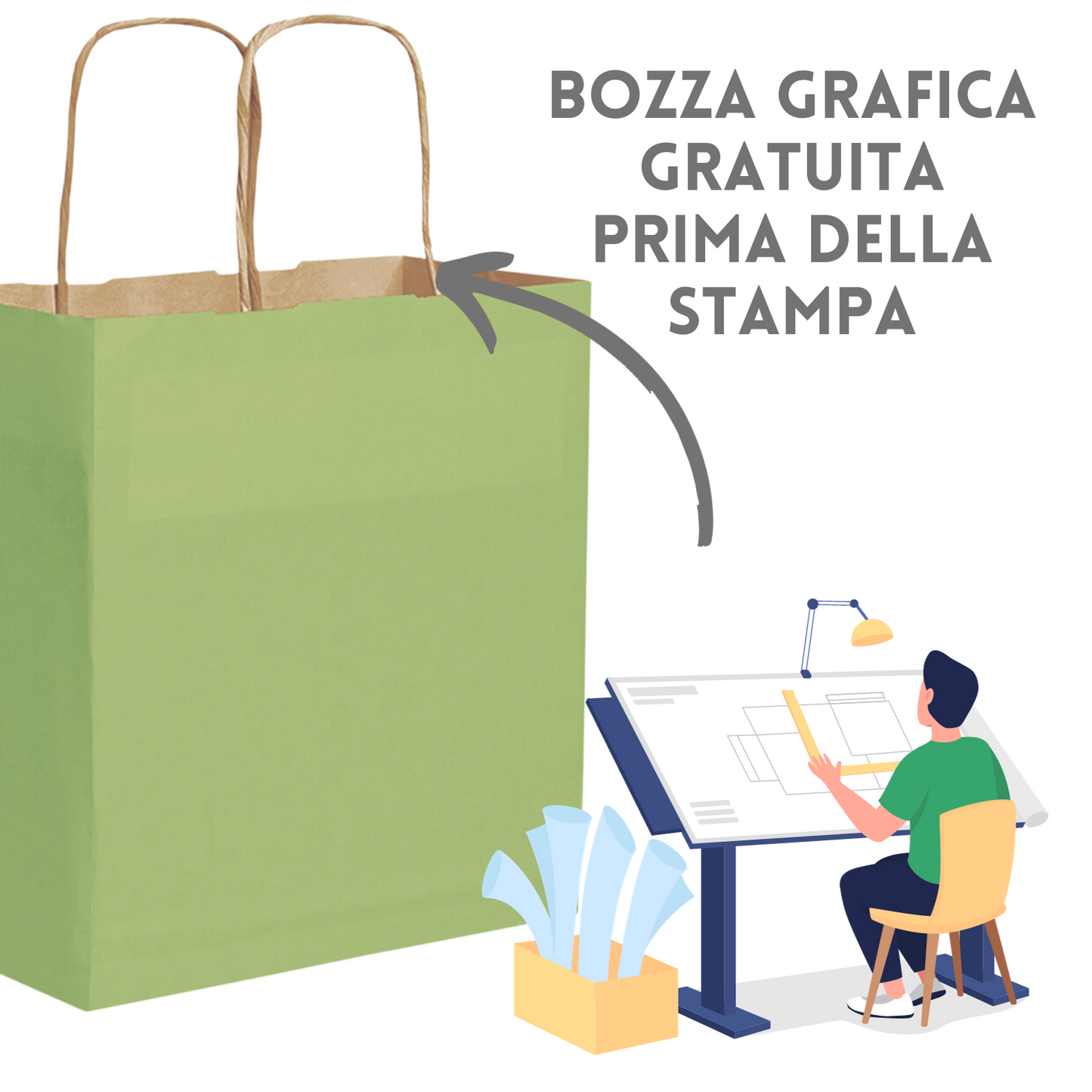 Buste personalizzate in carta cod P011