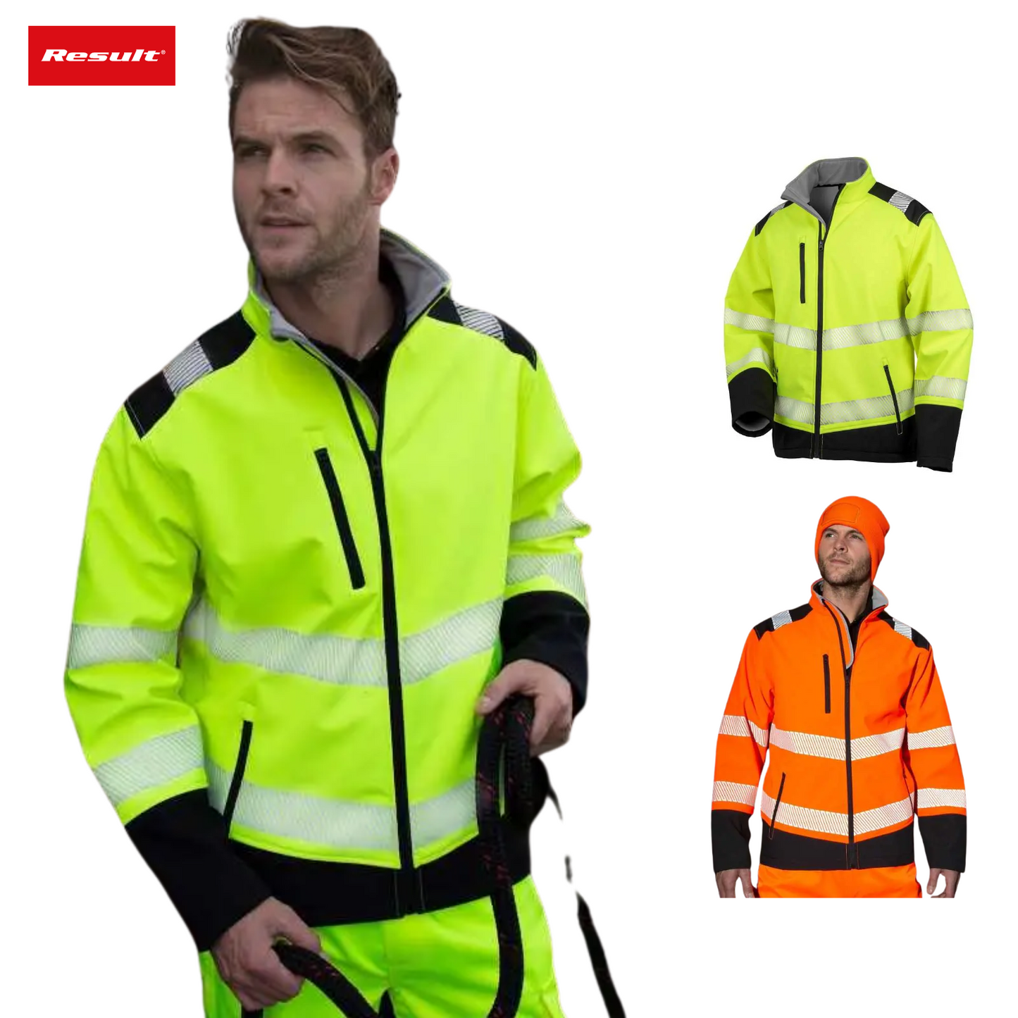 Softshell da lavoro alta visibilità | Cod. RER476X