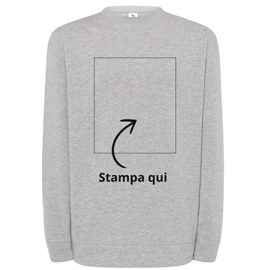 Felpa personalizzata girocollo unisex | Cod. JTSWCR