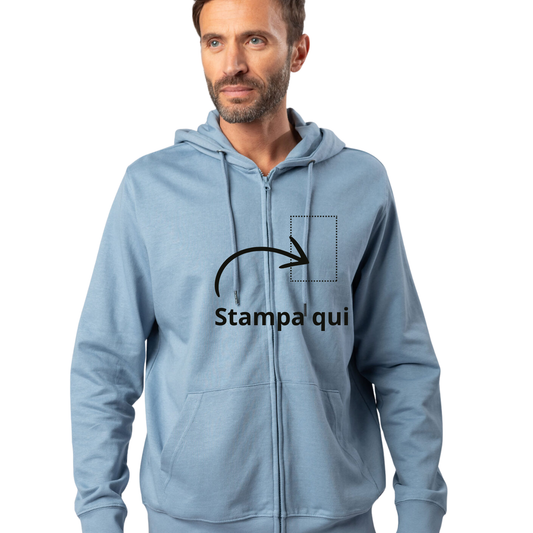 Felpa personalizzata con cappuccio e zip | Cod. BS304