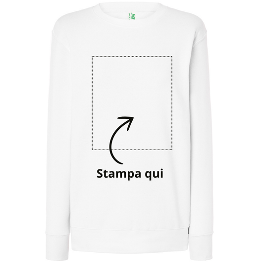 Felpa Donna personalizzata leggera | Cod. SWCRL240