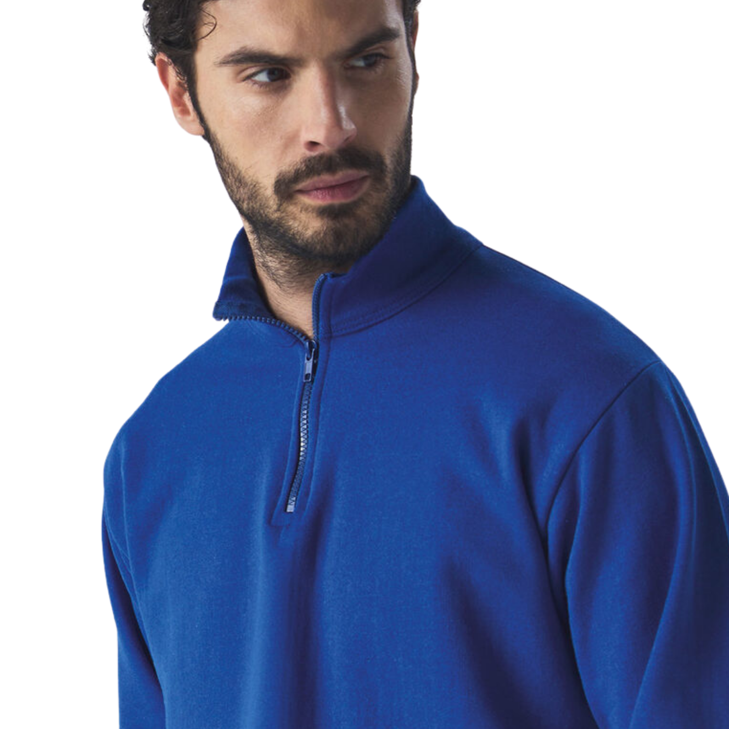 Felpa personalizzata con mezza zip e collo alto | Cod. BS316