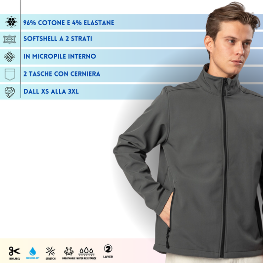 Softshell personalizzata interno micropile | Cod. BS550