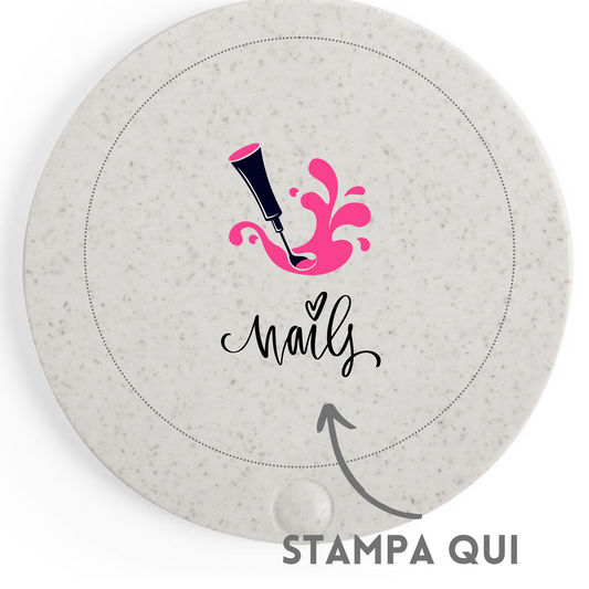 Specchietti personalizzati ecologici in canna di grano | Cod. 6554