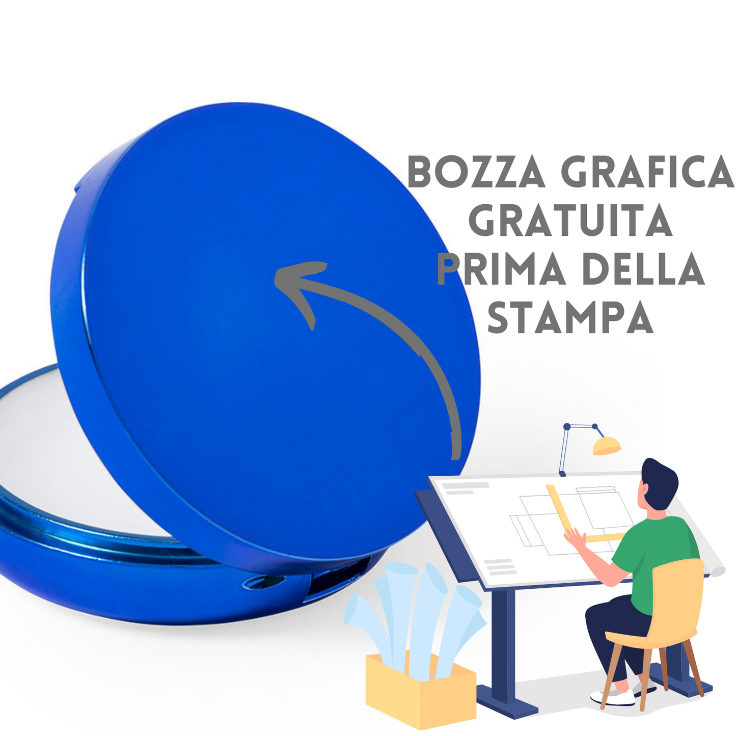 Specchietto con balsamo labbra alla vaniglia | Cod. 6784