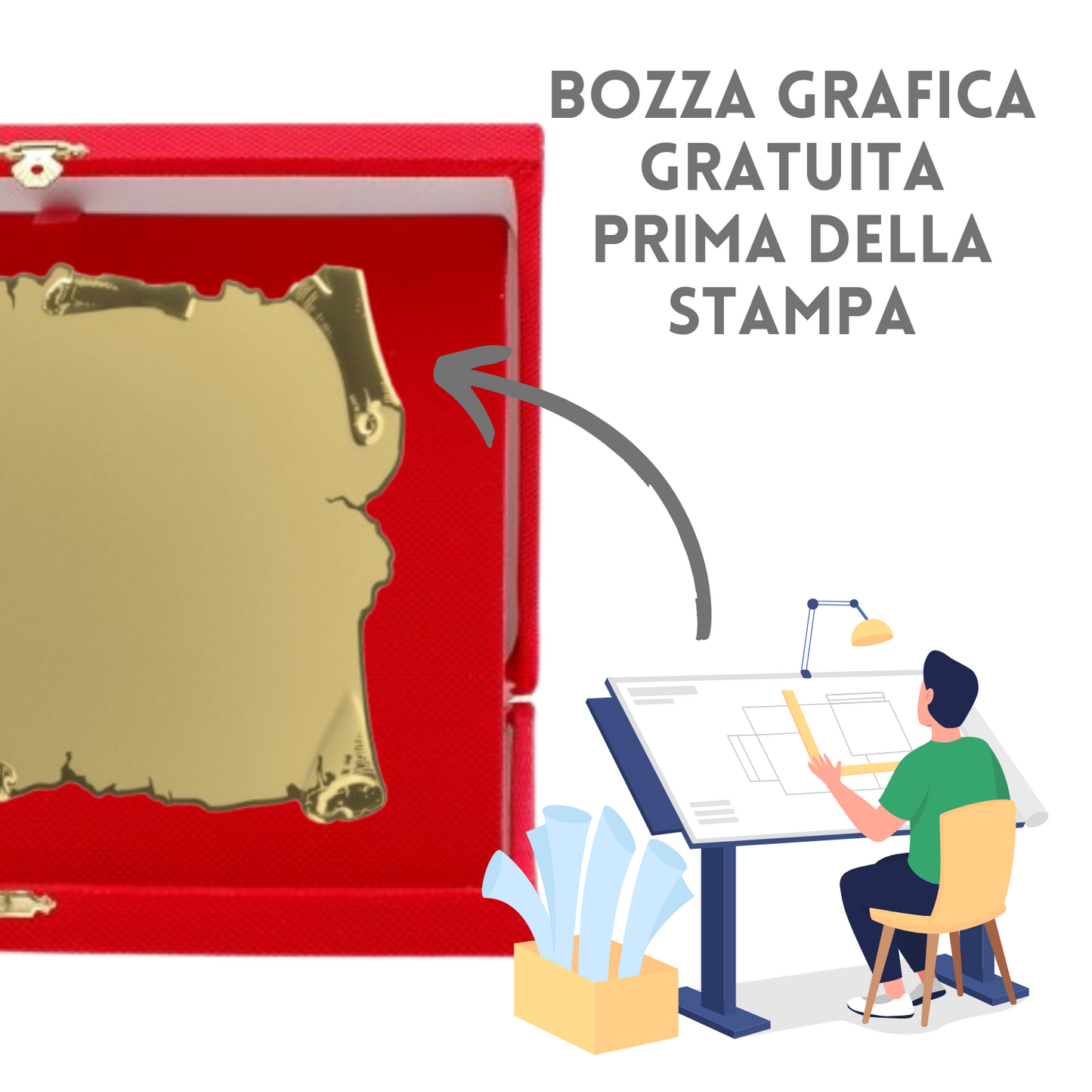Targa riconoscimento personalizzata 21.412E