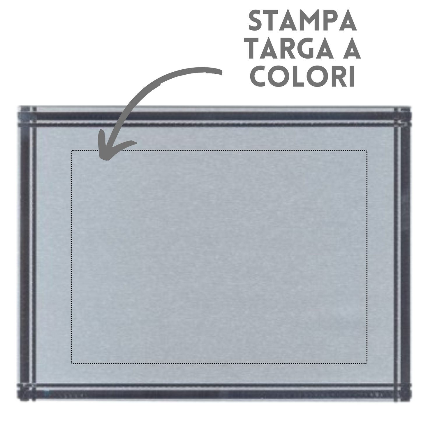Targa riconoscimento 19x16 personalizzata con cofanetto | Cod. 19.023S