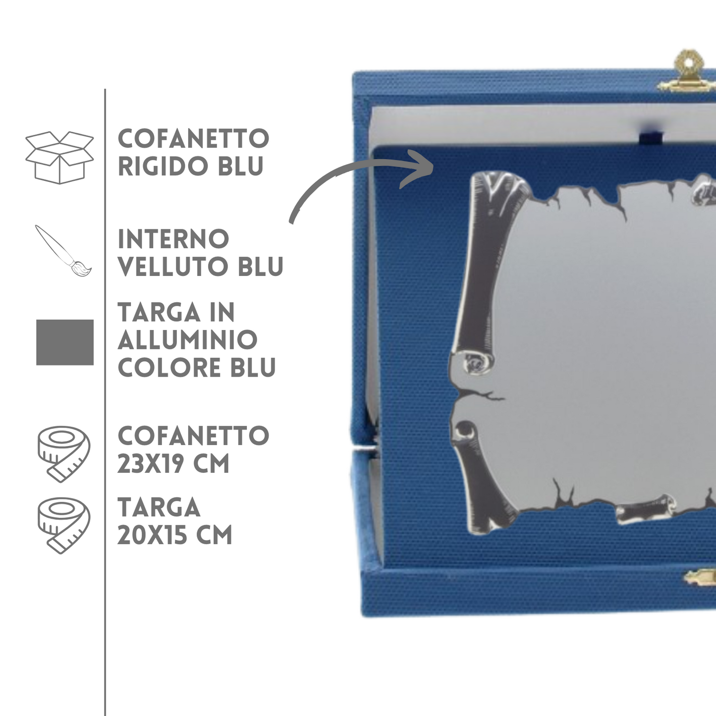 Targa riconoscimento personalizzata 19.081S