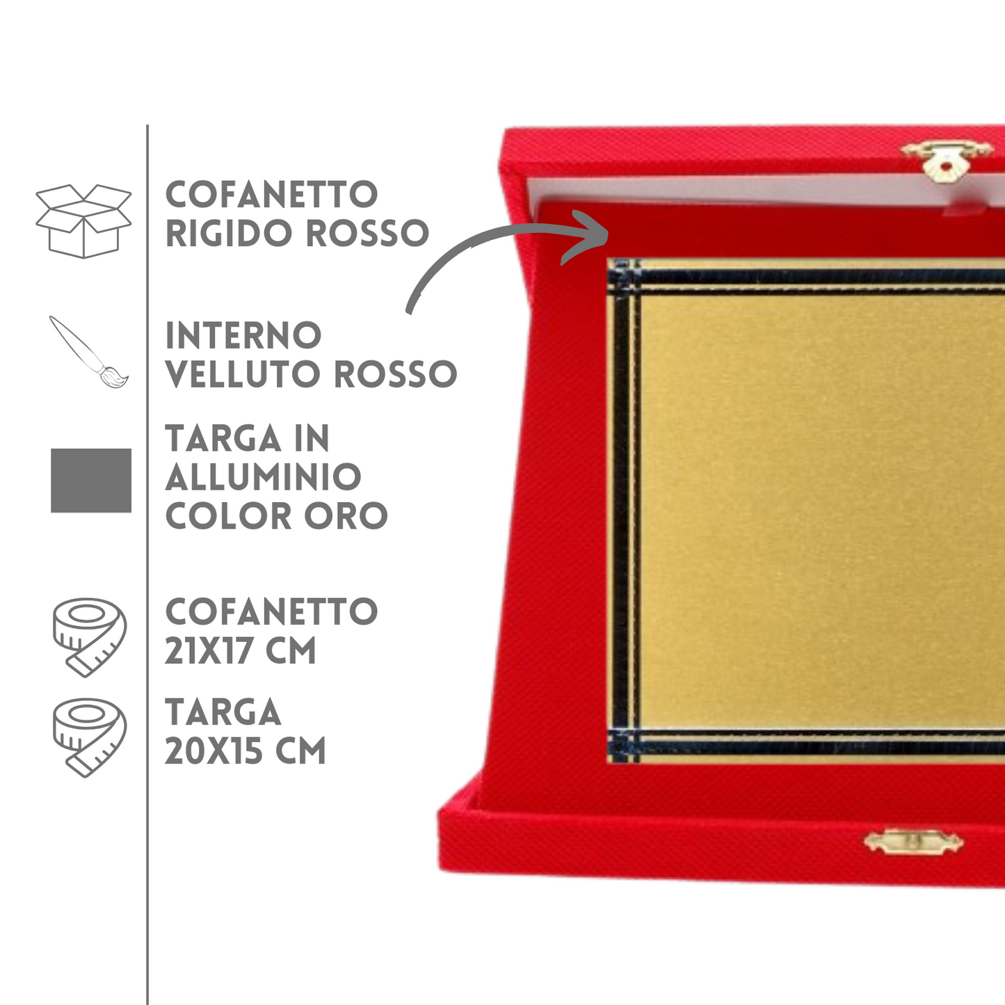 Targa riconoscimento personalizzata 19.022G