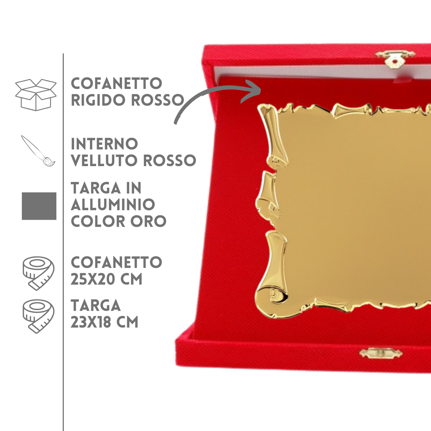 Targa riconoscimento personalizzata 19.182SR