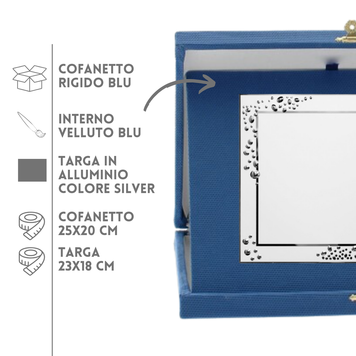 Targa riconoscimento personalizzata 19.091S