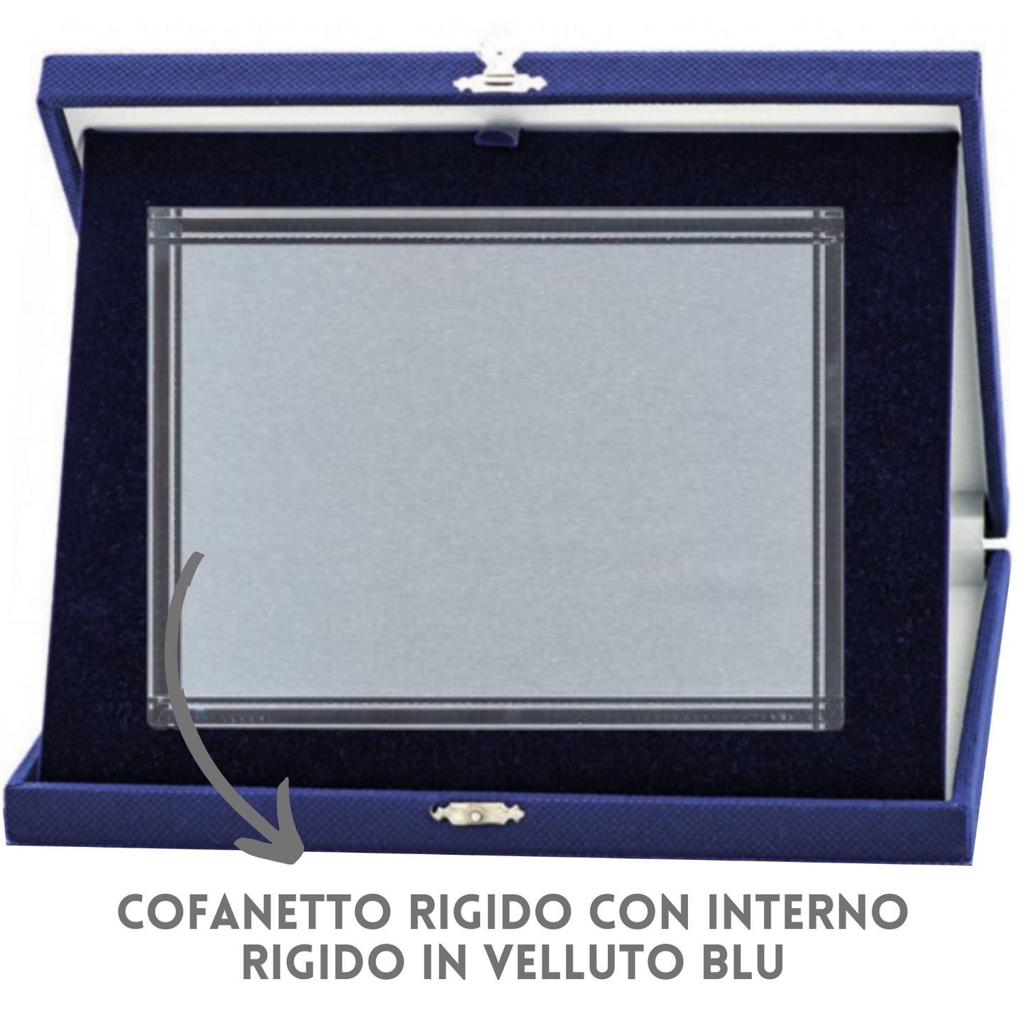 Targa riconoscimento 19x16 personalizzata con cofanetto | Cod. 19.023S