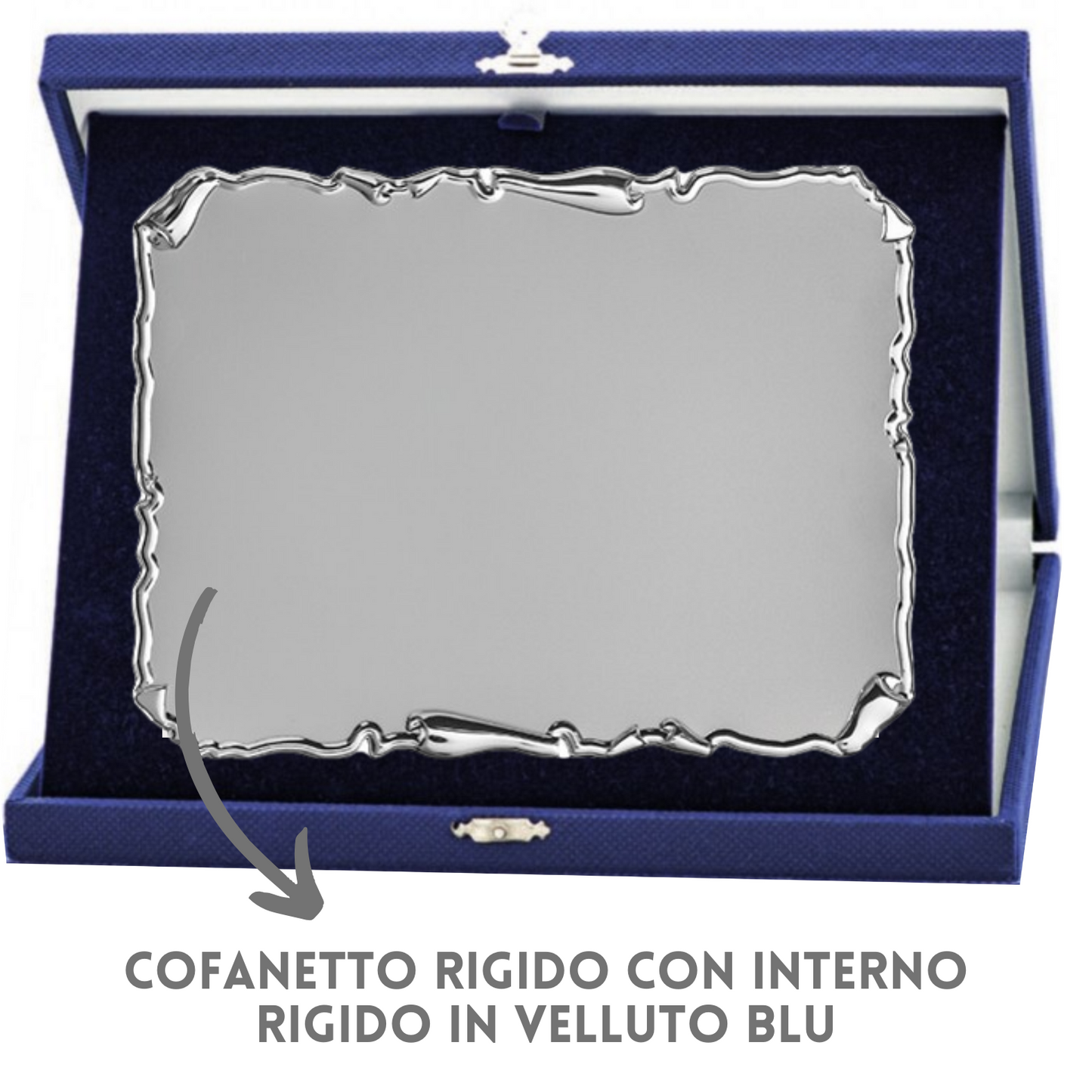 Targa riconoscimento 23x19 personalizzata con cofanetto | Cod. 19.182S