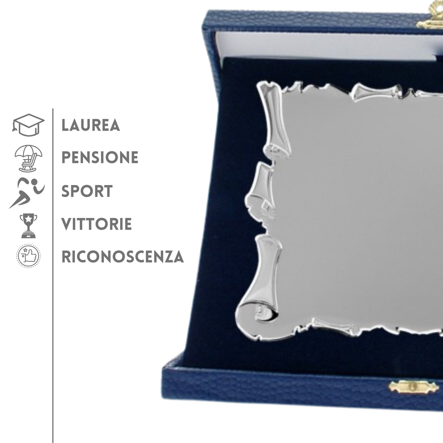 Set targa con astuccio 26x21 cm | Cod. 20.682