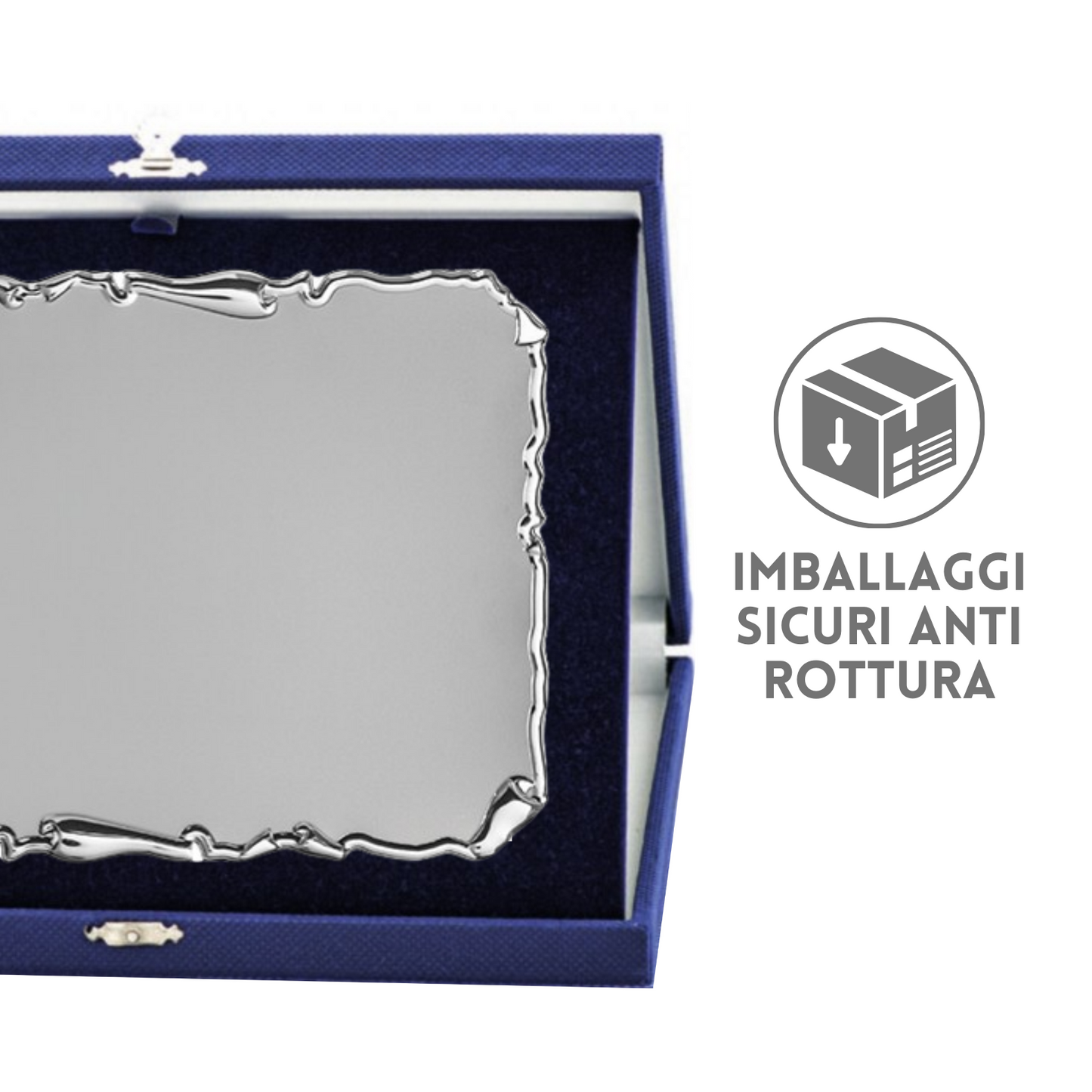 Targa riconoscimento 23x19 personalizzata con cofanetto | Cod. 19.182S