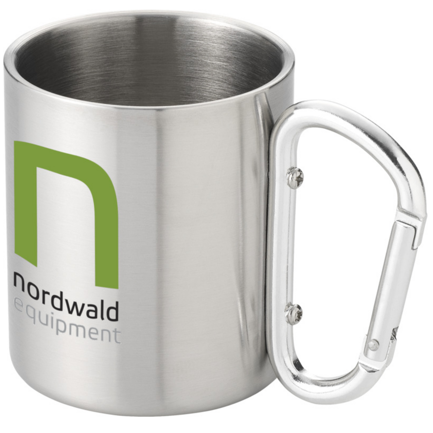 Tazza termica in acciaio inox con moschettone | Cod. Alps