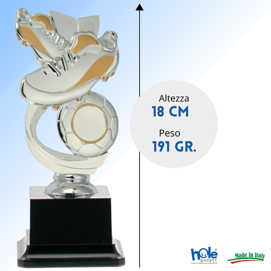 Premio calcistico da 18 cm personalizzato | Cod. 14.501A.6