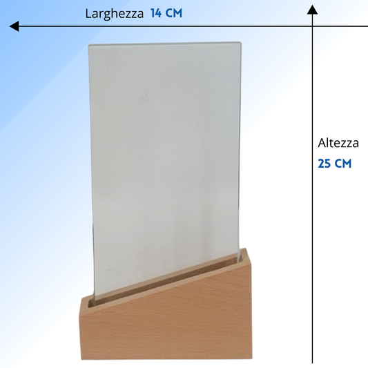 Trofeo in cristallo personalizzato 14x25x4 cm | Cod. 25.627L