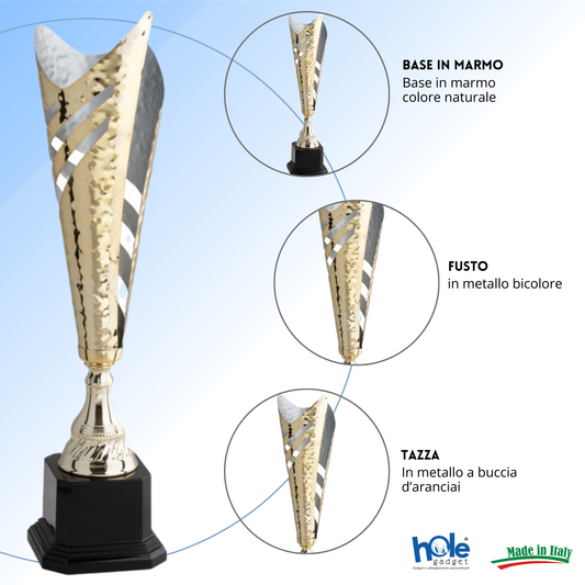 Set da 4 trofei personalizzati 49 - 43 - 38 - 38 cm | Cod. 4.559A