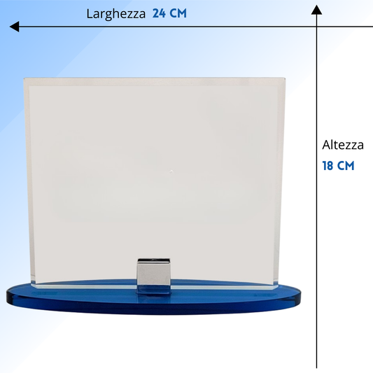 Trofeo in cristallo personalizzato 24x18 | Cod. 25.627H