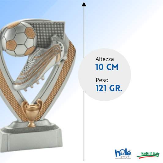 Premio calcistico da 10 cm personalizzato | Cod. 14.489
