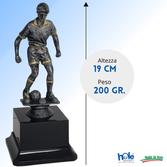 Premio calcistico femminile da 19 cm personalizzato | Cod. 14.506A