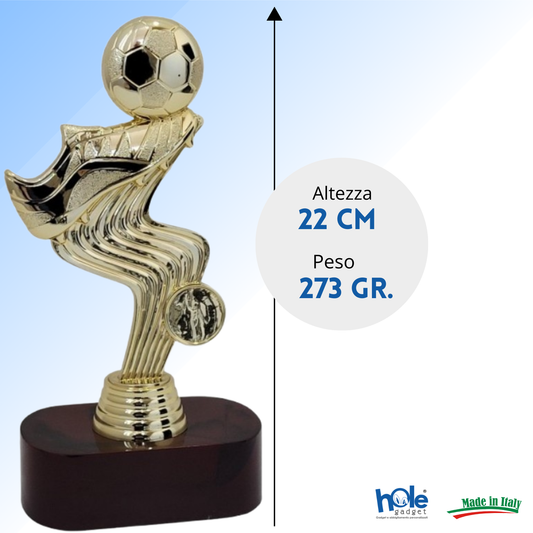 Premio calcistico personalizzato 22 cm | Cod. 14.507A