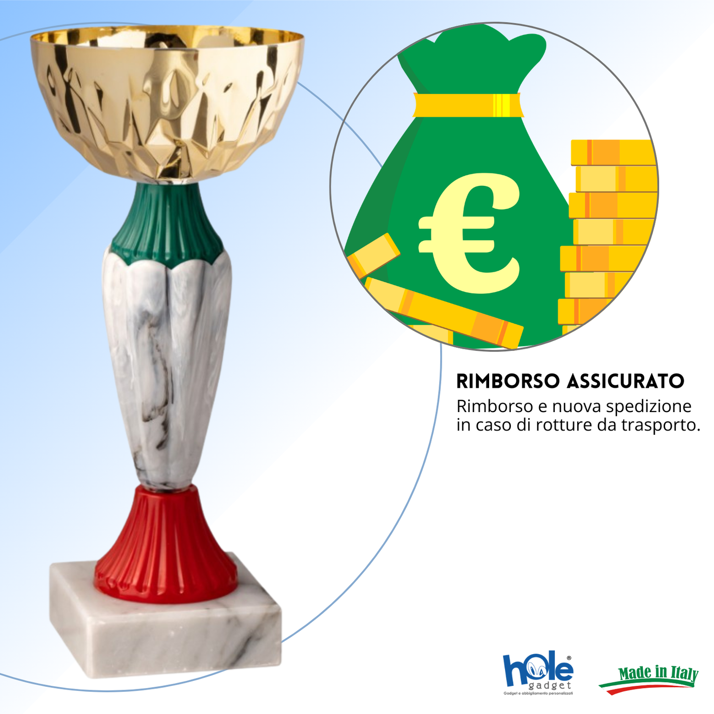 Tris di premiazioni 19 - 18 - 17 cm | Cod. 13.399G